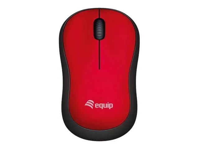 Equip Maus - Komfort - rechts- und linkshändig - optisch - kabellos - 2.4 GHz - kabelloser Empfänger (USB)