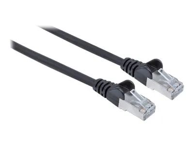 Intellinet Network Patch Cable, Cat6, 20m, Black, Copper, S/FTP, LSOH / LSZH, PVC, RJ45, Gold Plated Contacts, Snagless, Booted, Lifetime Warranty, Polybag - Patch-Kabel - RJ-45 (M)