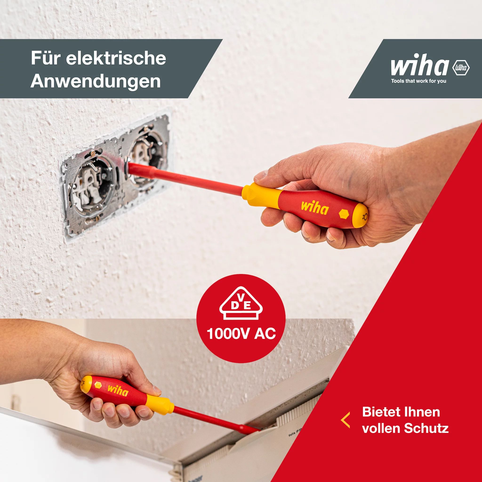 Wiha Schraubendreher Set SoftFinish® electric Sechskant-Steckschlüssel, 5-tlg.