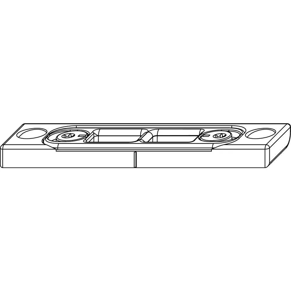 MACO Riegelschließteil Falzluft 12 mm glatt, Eurofalz 20 mm, 9V (26241)