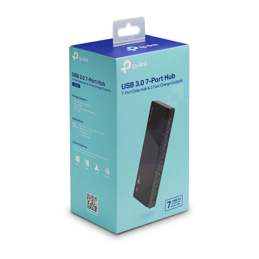 TP-LINK UH700 - Hub - 7 x SuperSpeed USB 3.0