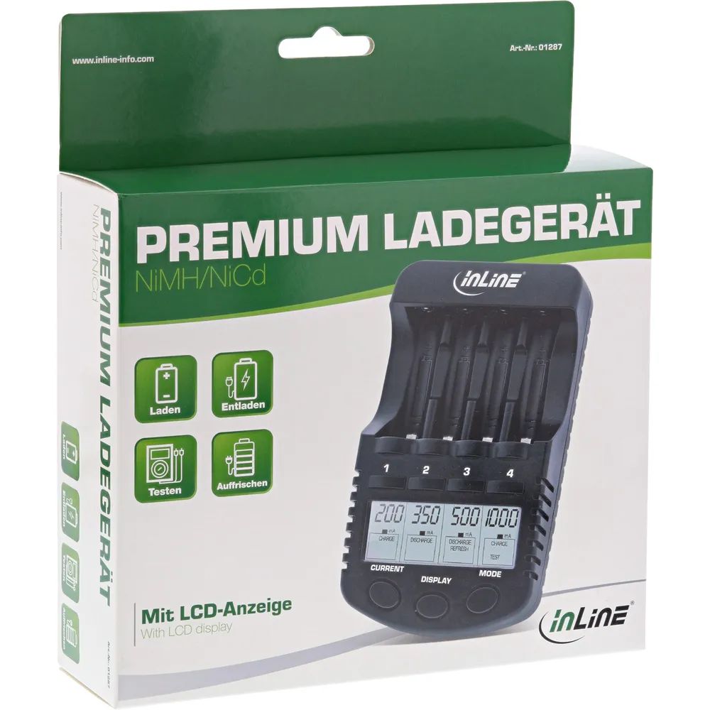 InLine Ladegerät NiCd+NiMH AA und AAA