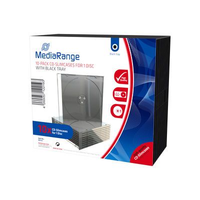 MediaRange CD Slimcase für 1 Disc schwarz 1x10