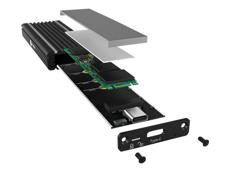 ICY BOX IB-1824ML-C31 - Speichergehäuse - M.2 - M.2 NVMe Card - USB 3.2 (Gen 2)