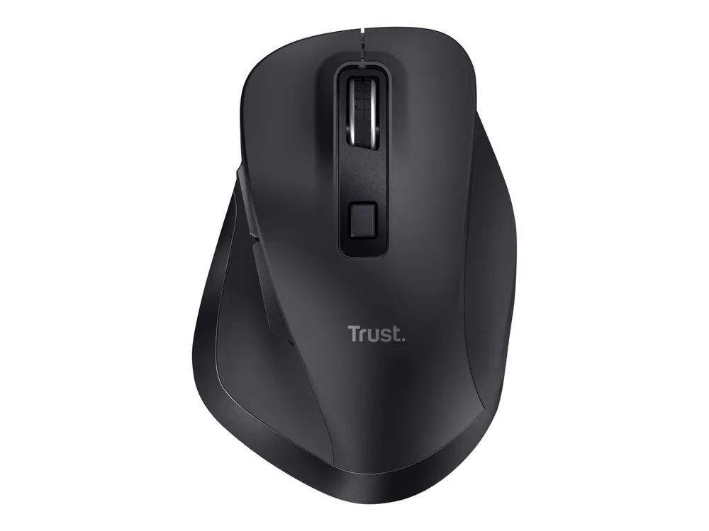 Trust Fyda - Maus - ergonomisch - 6 Tasten - kabellos - 2.4 GHz, Bluetooth 5.2 - kabelloser Empfänger (USB)