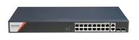 Hikvision DS-3E1520HP-SI-16P2T2F Managed Switch PoE - Switch - Glasfaser (LWL)
