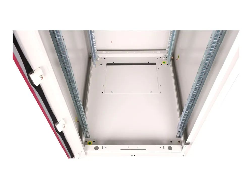 ROLINE Basic - Schrank Netzwerkschrank - Glas Tür, 600x800 BxT - RAL 7035, Hellgrau - 22U - 48.3 cm (19")