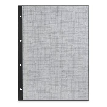 Hama Fotokarton mit Pergamin, 23,3x31 cm, gelocht, 25 Blatt, Schwarz