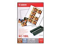 Canon KC-18IL - Gelb, Cyan, Magenta - 17.3 x 22 mm 144 Stck. (18 Bogen x 8)