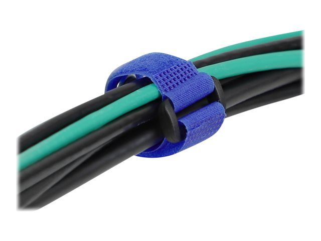 Delock Klettverschluss-Cinchkabelbinder - 19 cm - Blau (Packung mit 5)