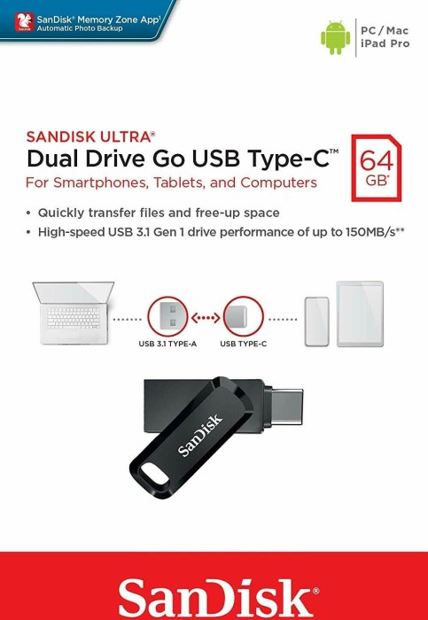 SanDisk Ultra Dual Drive Go - USB-Flash-Laufwerk