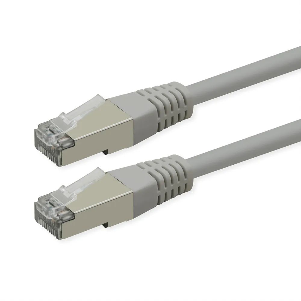 ROLINE Patchkabel Cat.6 (Class E), PoE, S/FTP (PiMF), grau, 1,5 m