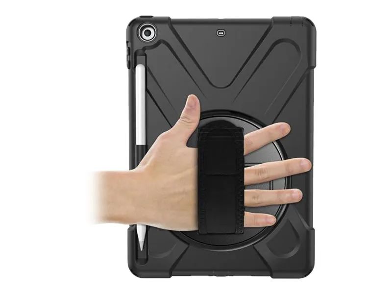 eSTUFF Defender Case - Hintere Abdeckung für Tablet - Schwarz - 9.7" - für Apple 9.7-inch iPad (5. Generation, 6. Generation)