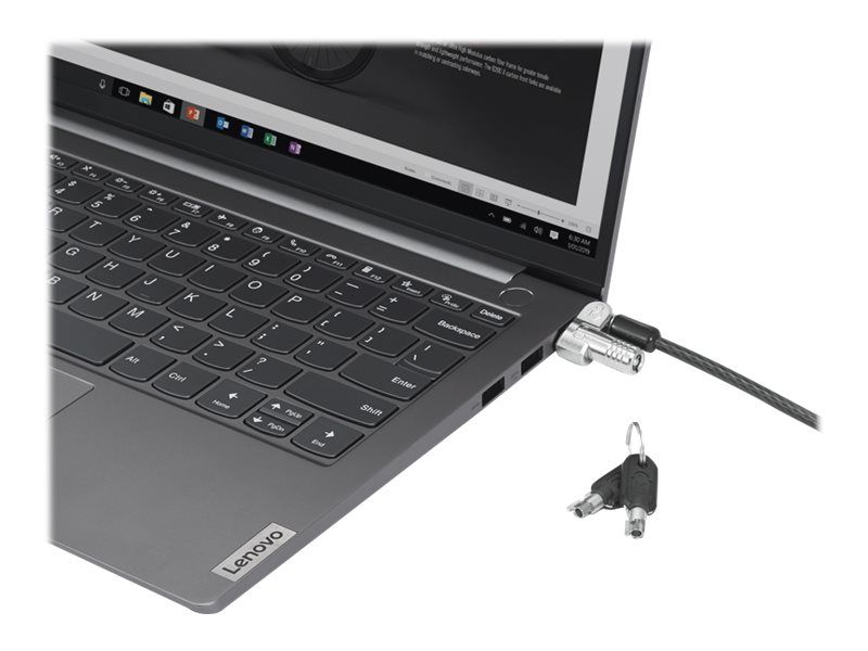Lenovo Kensington NanoSaver MasterKey Cable Lock - Sicherheitskabelschloss - Schwarz