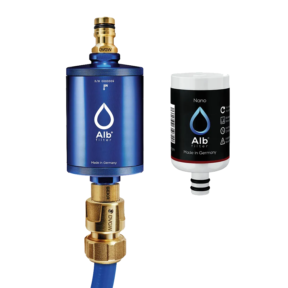 Blaufaktor Alb Filter MOBIL Nano GEKA Blau