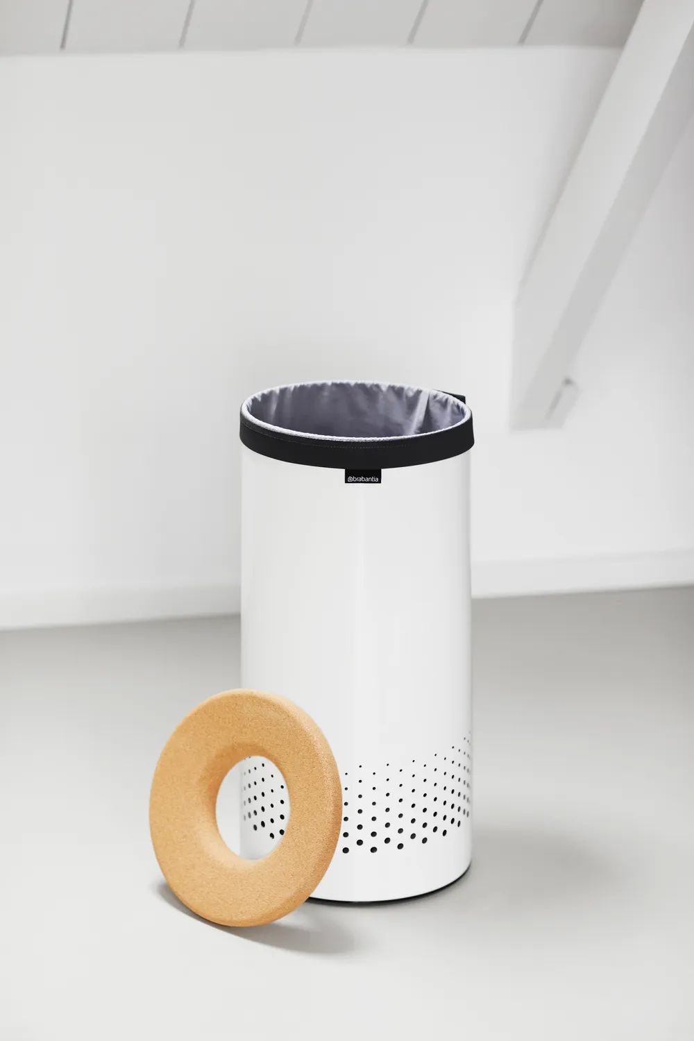 Brabantia Wäschebox 35L, Korkdeckel - White