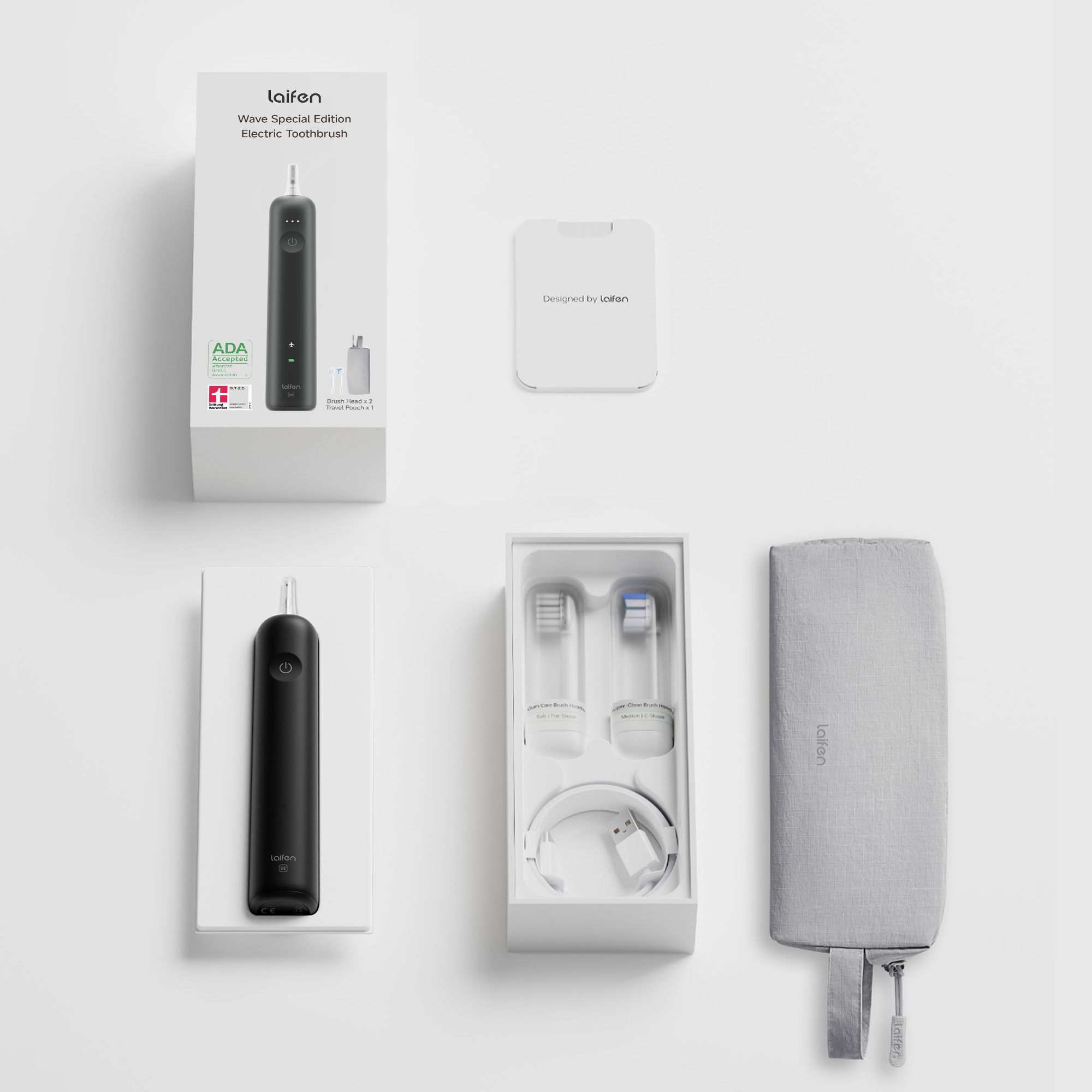 Laifen Wave Special Edition Electric Toothbrush - Matte Black