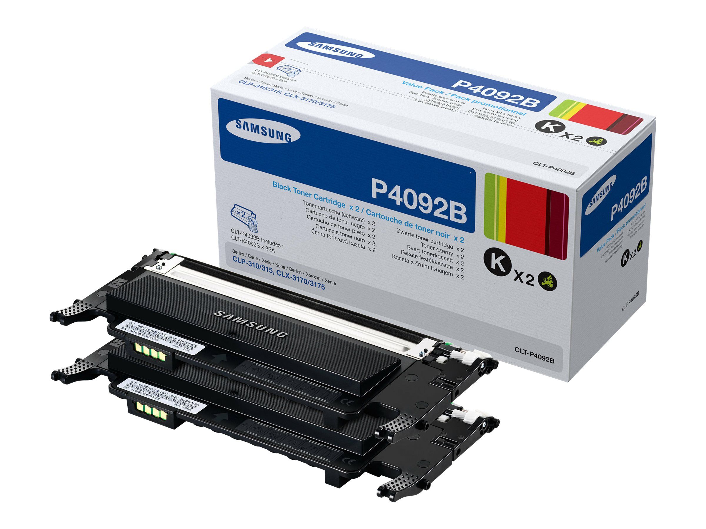 HP Samsung CLT-P4092B - 2er-Pack - Schwarz - Original - Tonerpatrone (SU391A)