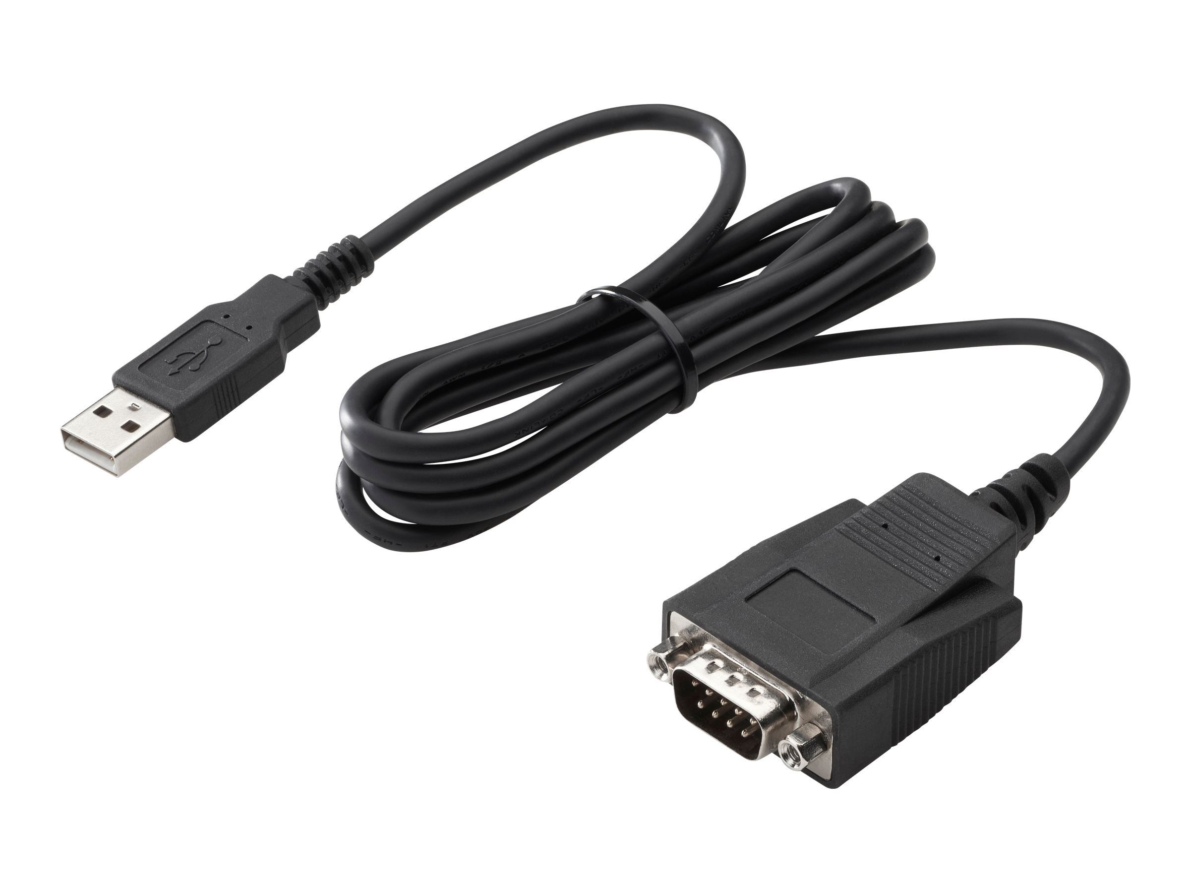 HP Serieller Adapter - USB - RS-232 x 1 - Schwarz