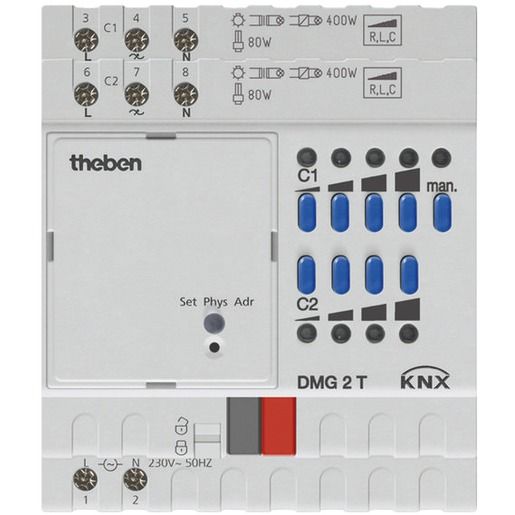 Theben DIMMAKTOR 2FACH GRUNDMODUL / THEBEN DMG2T KNX 4930270 T4930270