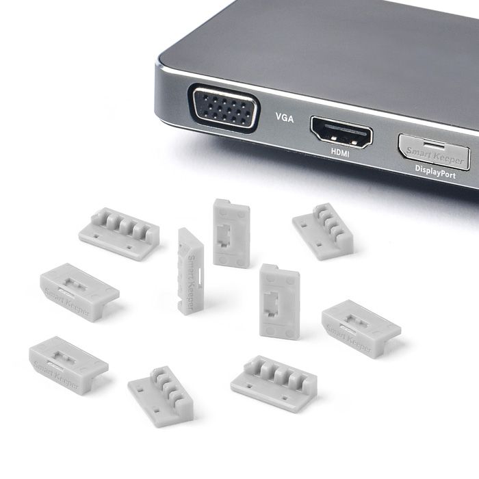 Smart Keeper Mini"DisplayPort" Blocker grau 10 Stk.