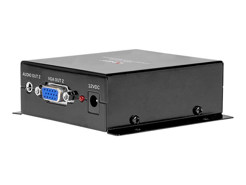 Lindy Cat.6 2 Port VGA Receiver - Erweiterung für Video/Audio