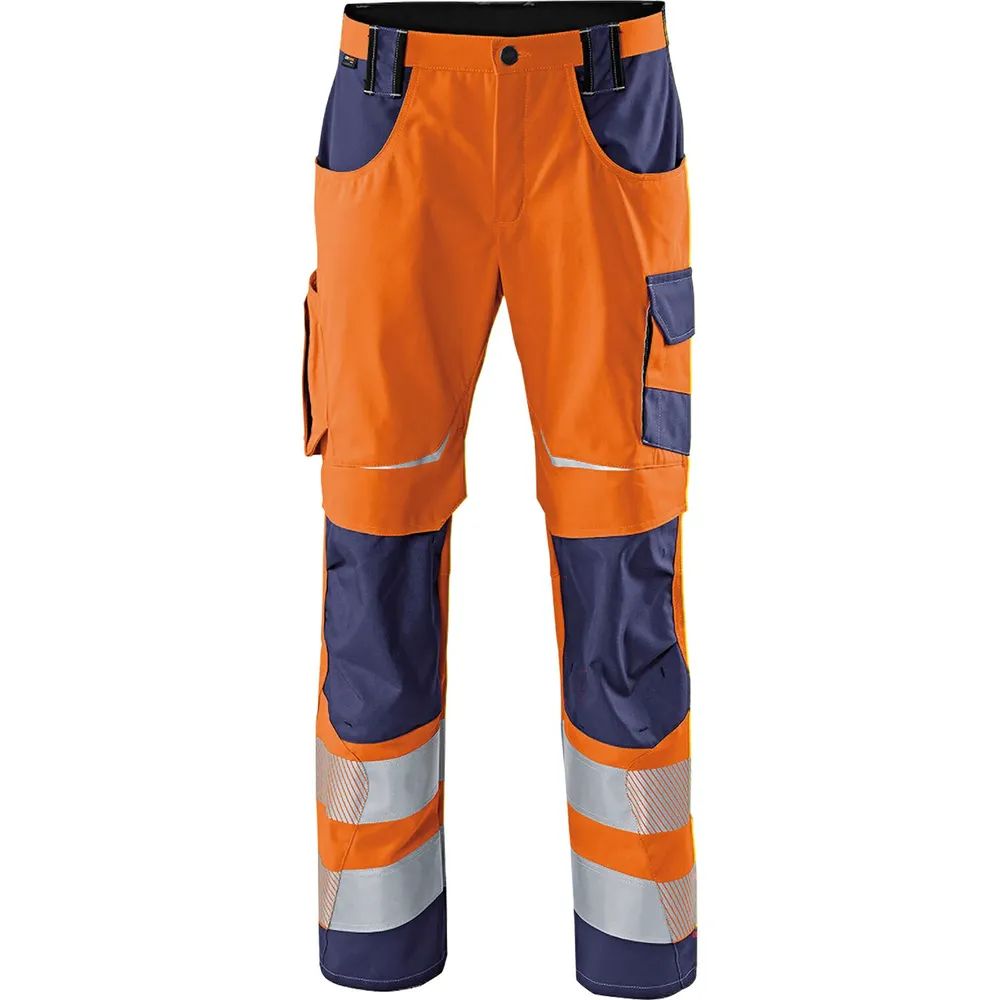 KÜBLER Warnschutzhose Reflectiq orange/dunkelblau 50