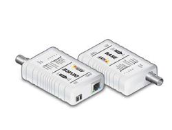 Axis T8640 Ethernet Over Coax Adaptor PoE+ - Medienkonverter - 100Mb LAN - über Coax - 10Base-T, 100Base-TX - RJ-45 / BNC (Packung mit 2)