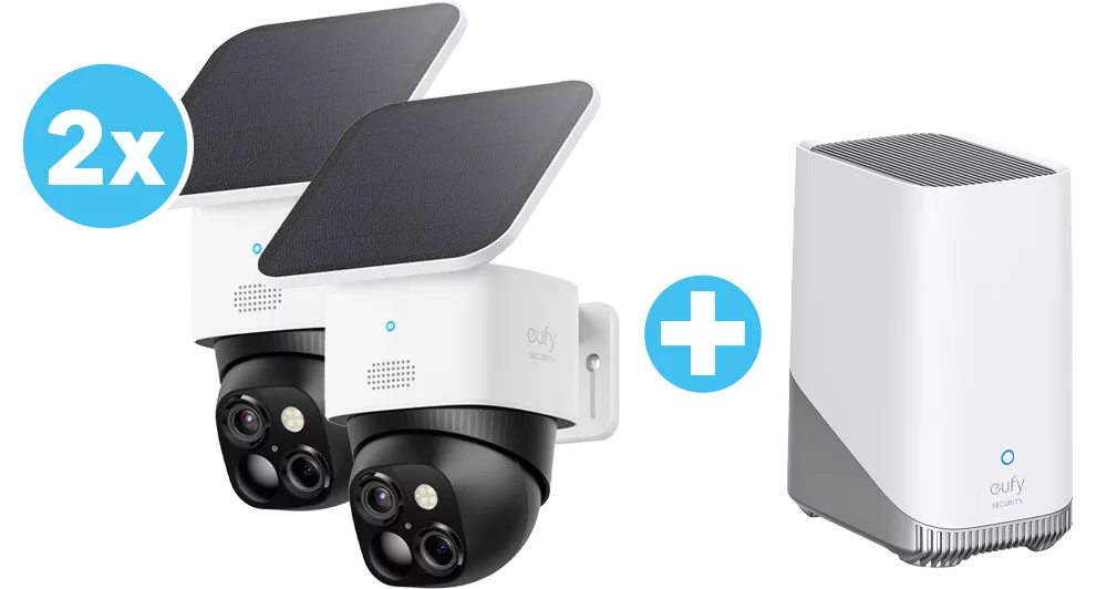 eufy 2‑Kamera‑Set S340 inkl. HomeBase 3 S380