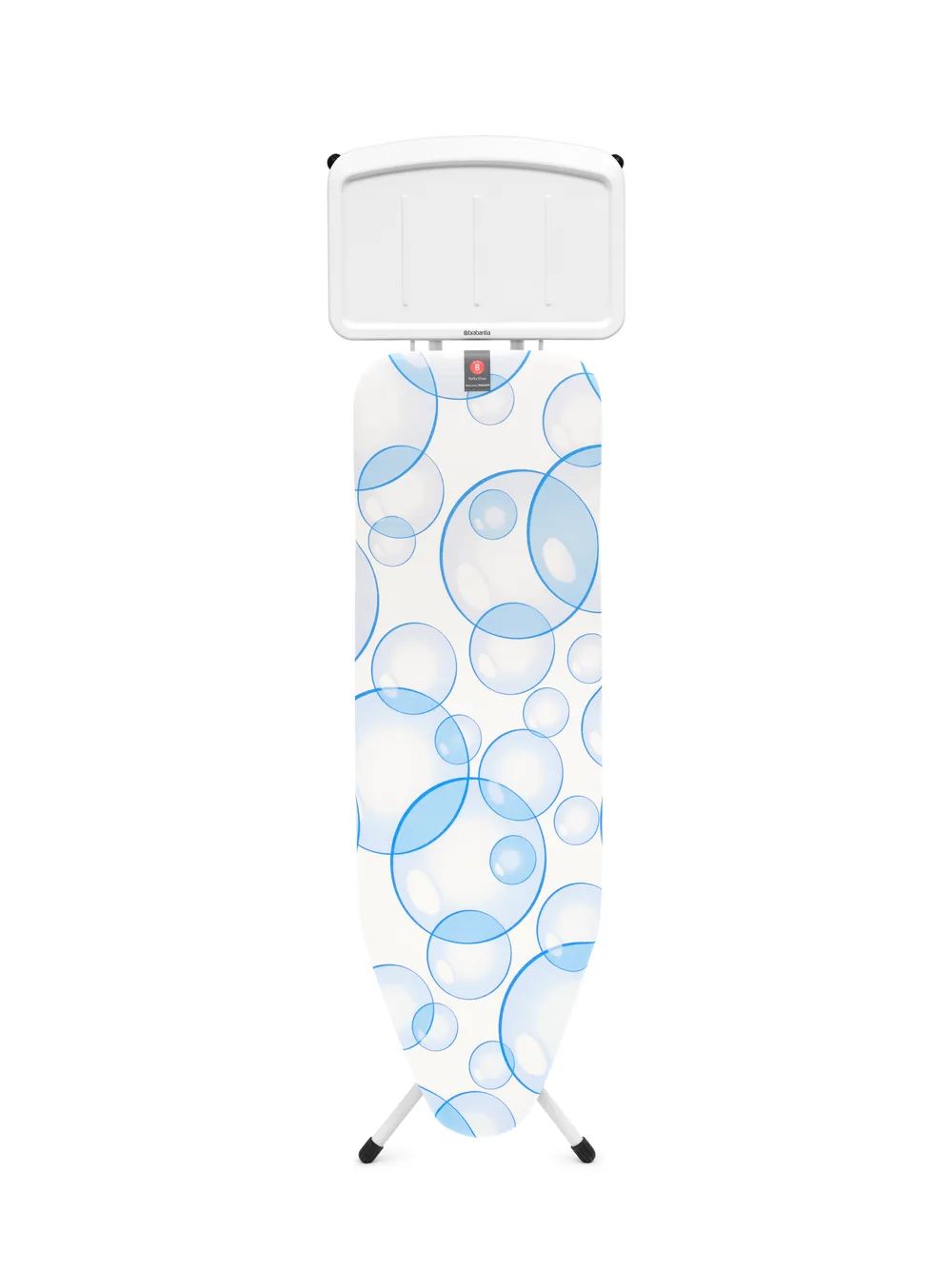 Brabantia Bügeltisch B, 124x38cm, Dst-Ablage Solid - Bubbles