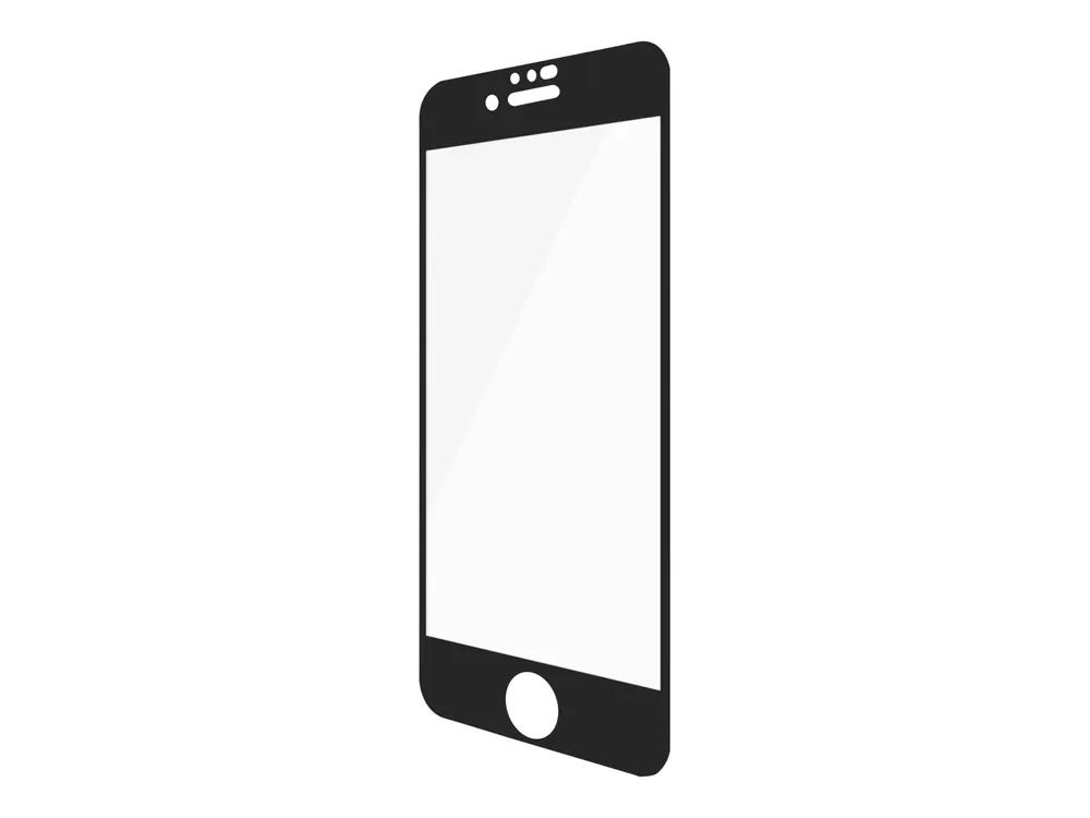 PanzerGlass Case Friendly - Bildschirmschutz für Handy - Glas - Rahmenfarbe schwarz - für Apple iPhone 6, 6s, 7, 8, SE (2. Generation)