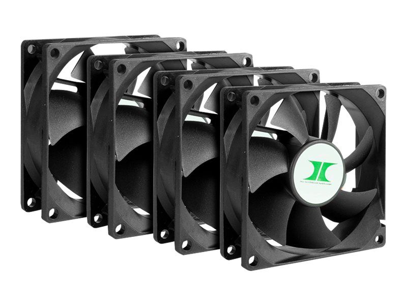 Inter-Tech Gehäuselüfter - 80 mm (Packung mit