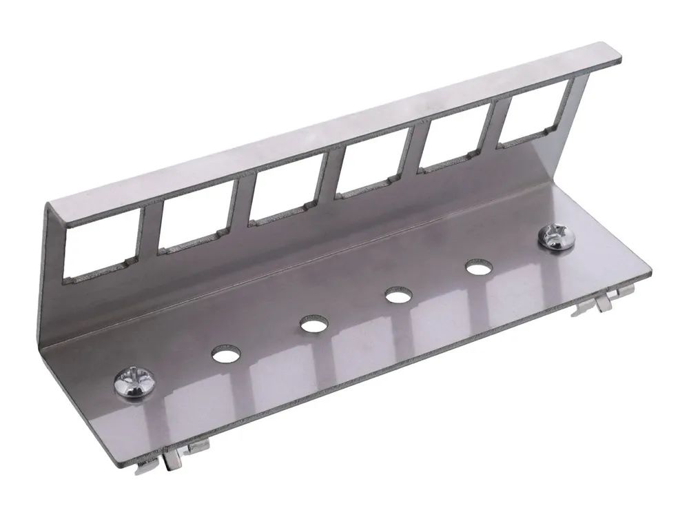 InLine Keystone SNAP-In Metall-Modulhalter - 6-fach für Hutschiene