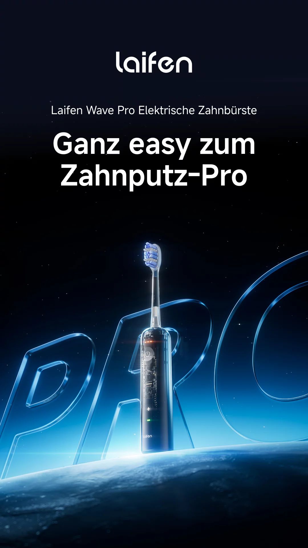 Laifen Wave Pro Electric Toothbrush - Transparent