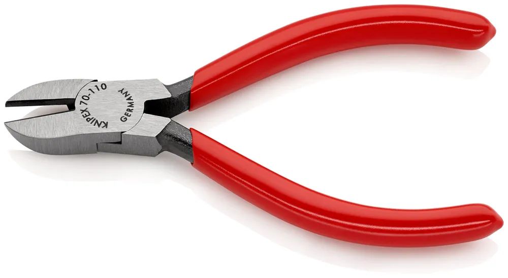 KNIPEX Seitenschneider mit Kunststoff überzogen schwarz atramentiert 110 mm
