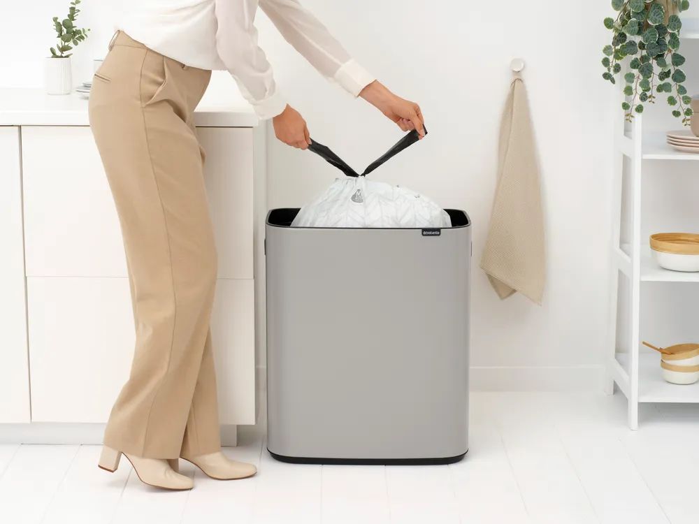 Brabantia Bo Touch Bin, 60L - Soft Grey