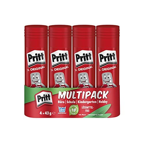 Henkel Pritt Klebestift, transparent, Banderole, 4x43g