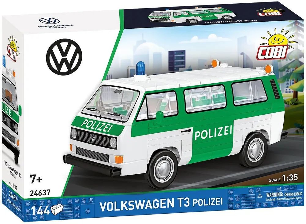 Cobi Bausteinmodell Volkswagen T3 Polizei 1 35