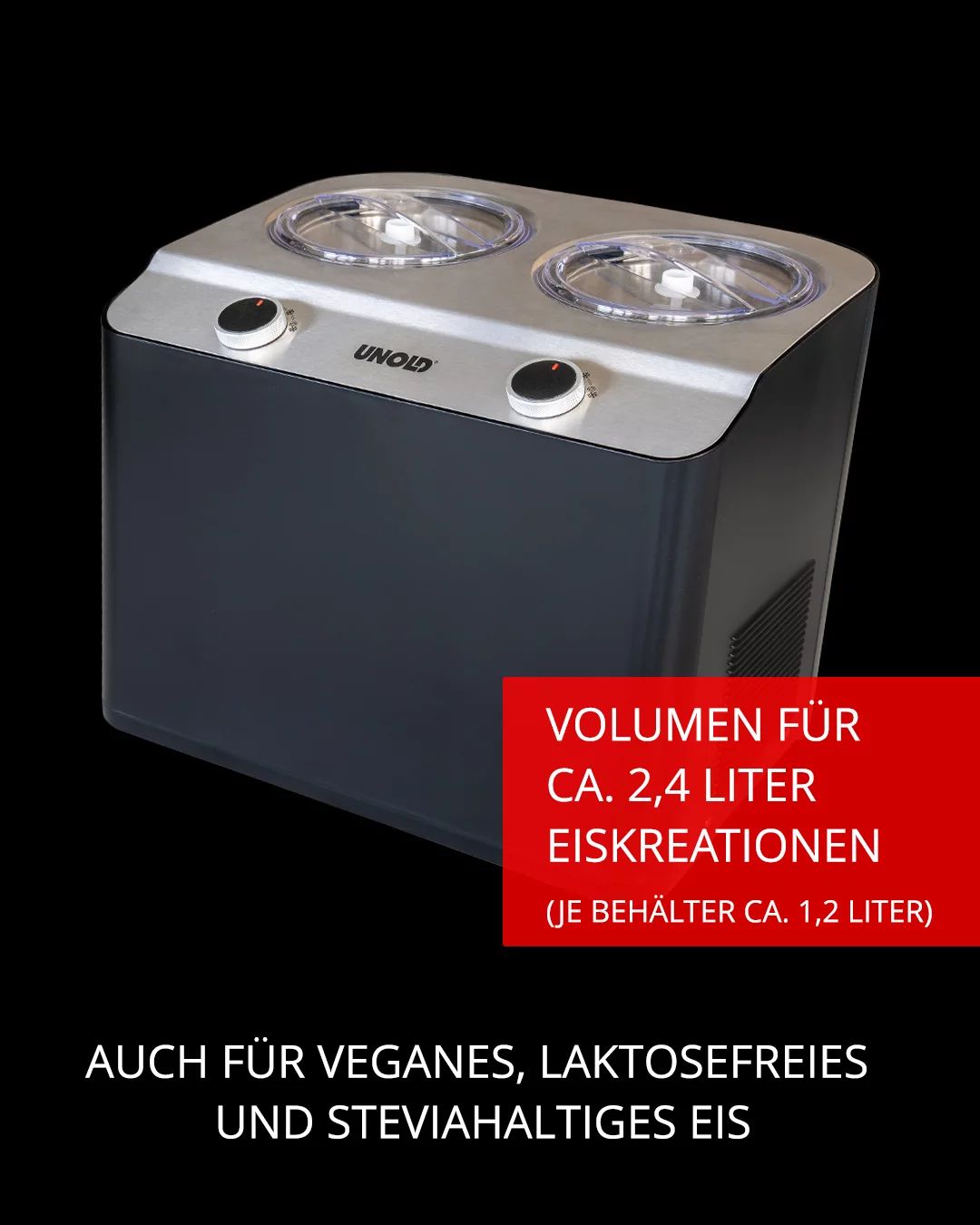 Unold Eismaschine Doppio nero