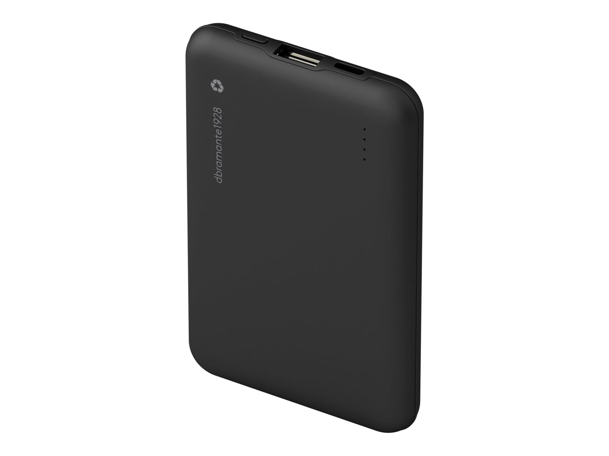 dbramante1928 re-charge - Powerbank - 10000 mAh - 20 Watt - Apple 2.4A, PD/PPS, Apple Fast Charge, QC 3.0 - 2 Ausgabeanschlussstellen (USB-C, USB Typ A)