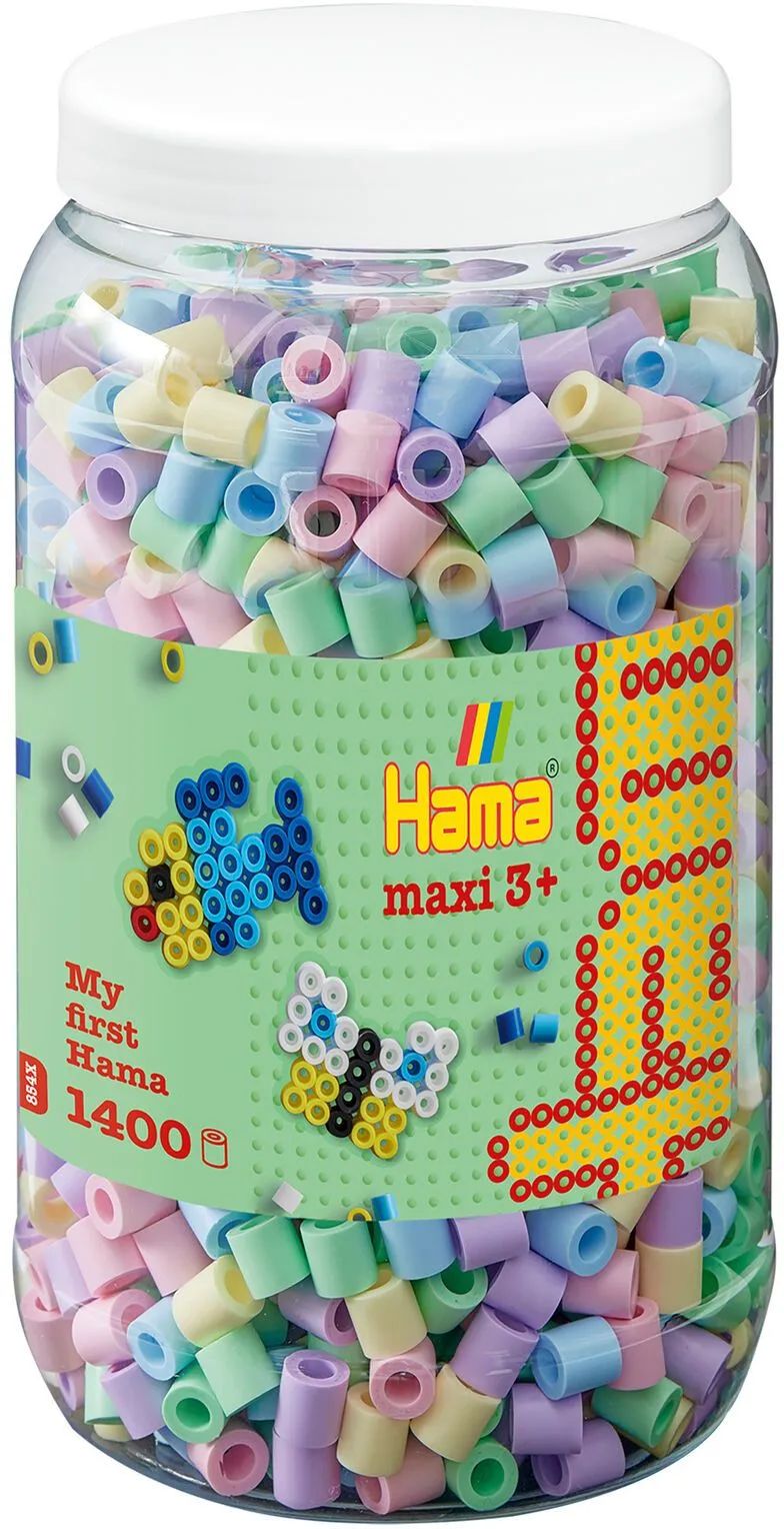 Dan Import HAMA Maxi Perlen Dose Pastellmix