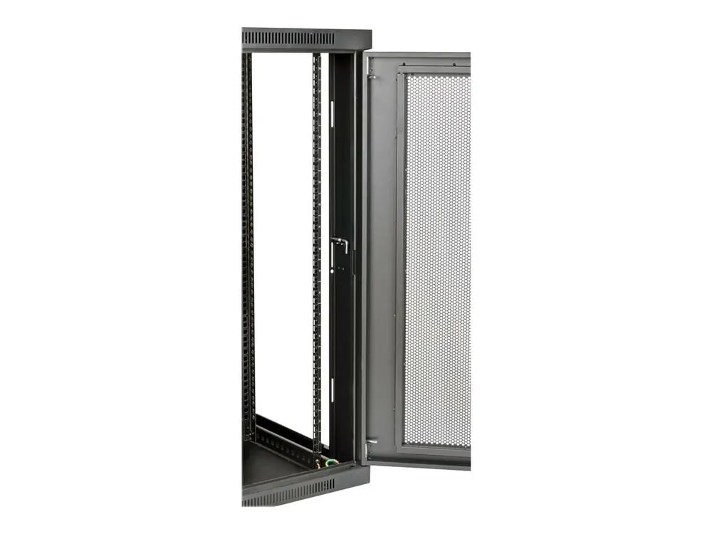 Tripp Eaton Tripp Lite Series 18U Wall Mount Rack Enclosure Server Cabinet Swinging Hinged Door Deep - Schrank Netzwerkschrank - geeignet für Wandmontage - Schwarz - 18U - 48.3 cm (19")
