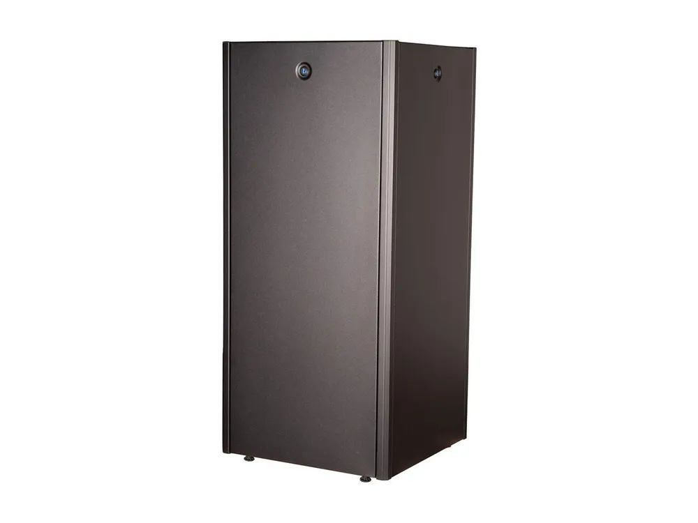 ROLINE Basic - Schrank Netzwerkschrank - Glas-Tür, 600x600 BxT - RAL 9005, Jet Black - 26U - 48.3 cm (19")