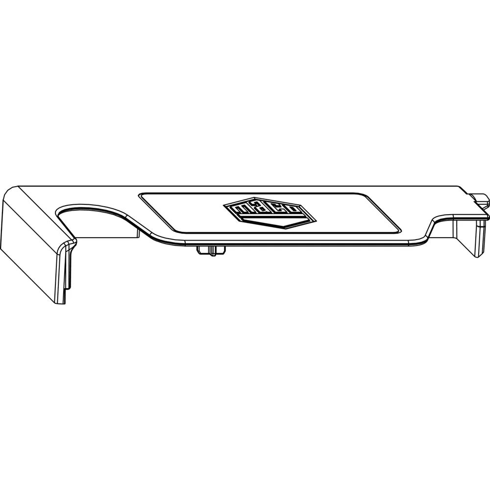 MACO Abdeckkappe Ecklager POWER PVC, FT 30 mm, links, RAL 9022 (364501)