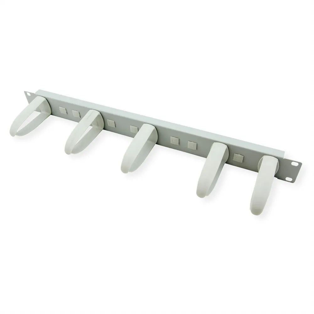 VALUE 19-Zoll-Frontplatte 1HE mit 5 Kabelösen, grau
