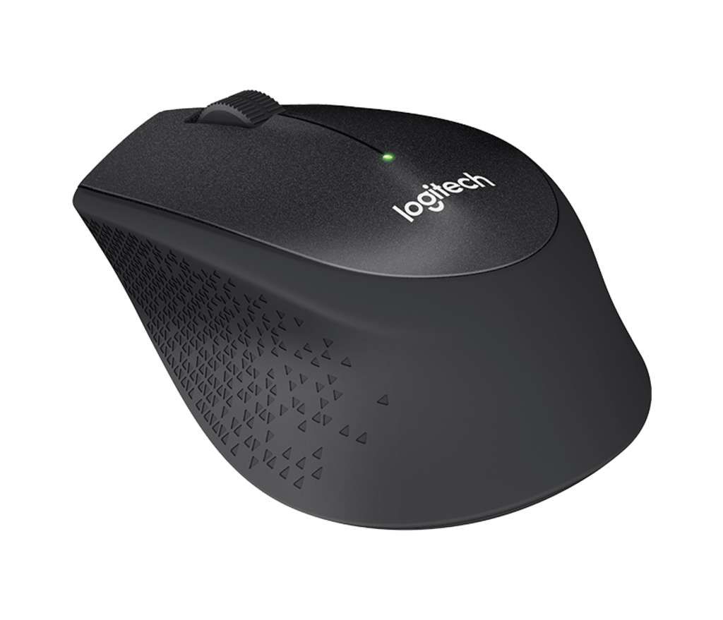 Logitech B330 Silent Plus - Maus - optisch - 3 Tasten - kabellos - 2.4 GHz - kabelloser Empfänger (U