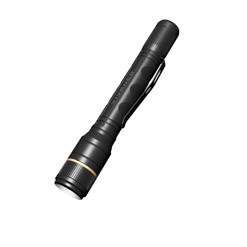 VIVANCO LED Taschenlampe, 3W, 200 lm, 100m Leuchtweite, 4 Leuchtmodi