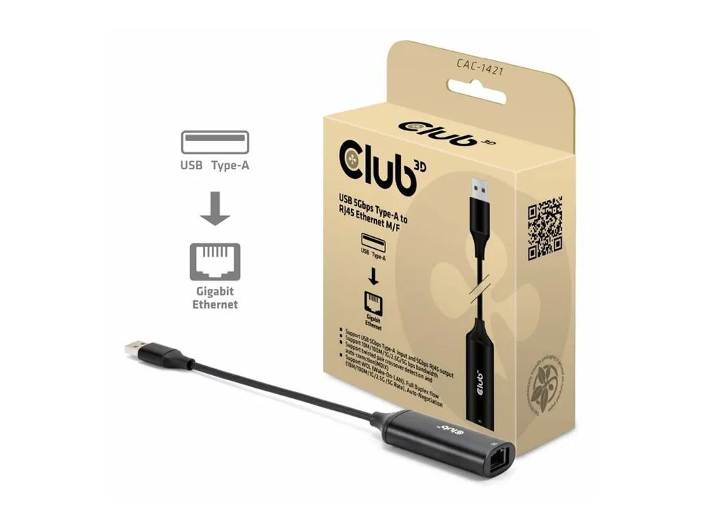 Club 3D Netzwerkadapter - USB 3.2 Gen 1 - 5GBase-T