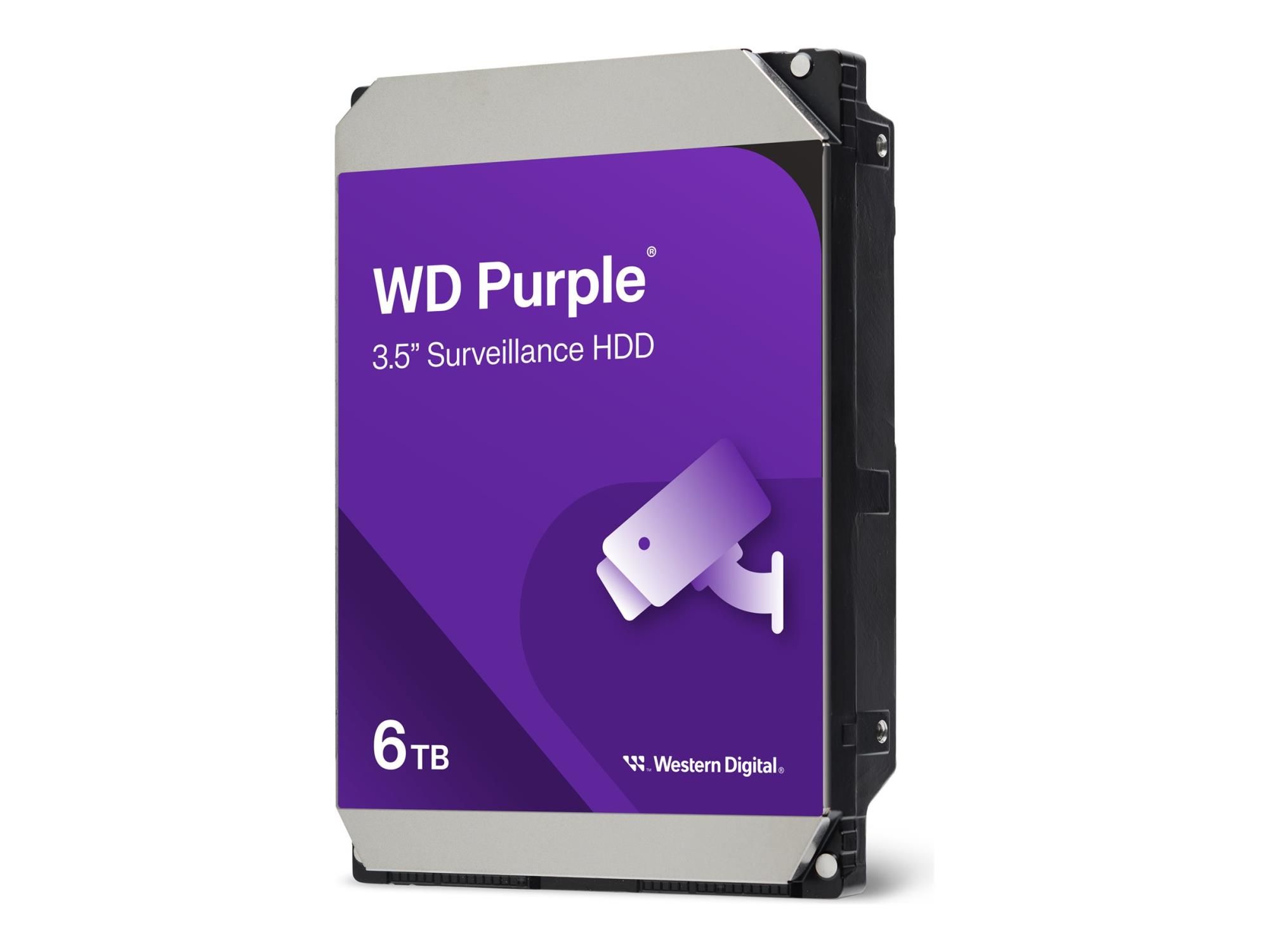 WD Purple WD64PURZ - Festplatte - 6 TB - Überwachung - intern - 3.5" (8.9 cm)