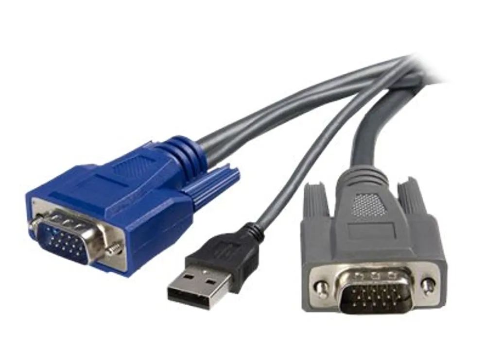 StarTech.com 1,8m ultradünnes USB VGA 2-in-1-KVM-Kabel - Tastatur- / Video- / Maus- (KVM-)